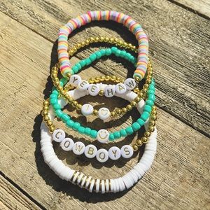 Clay polymer Bead bracelets